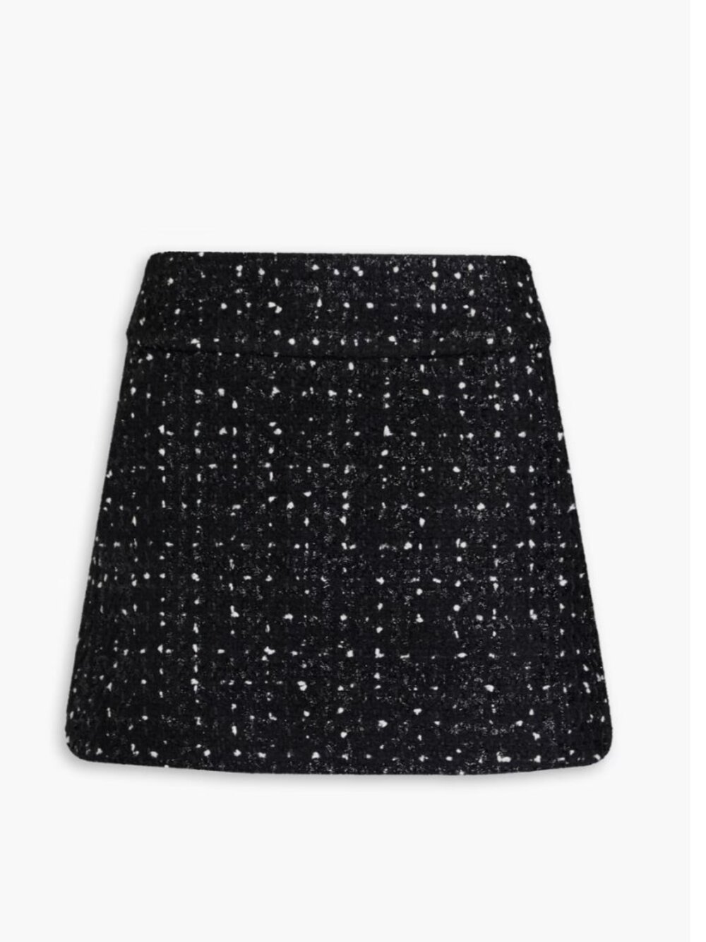 Donald metallic bouclé-tweed mini skirt